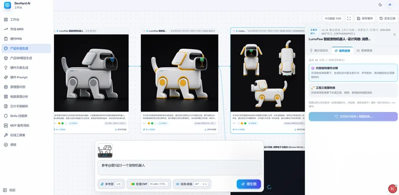产品外观生成工具界面